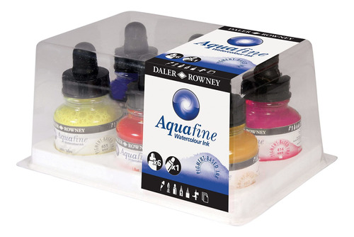 6 Color Tinta Acuarela Liquida Versatil Para Artista