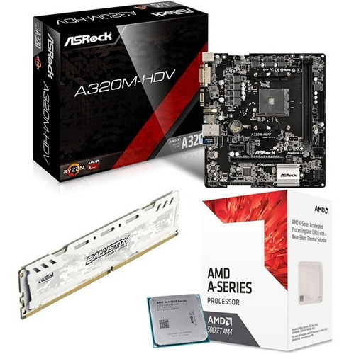 Combo Actualizacion Pc Gamer Amd A10 9700 X10 R7 4gb Ddr4