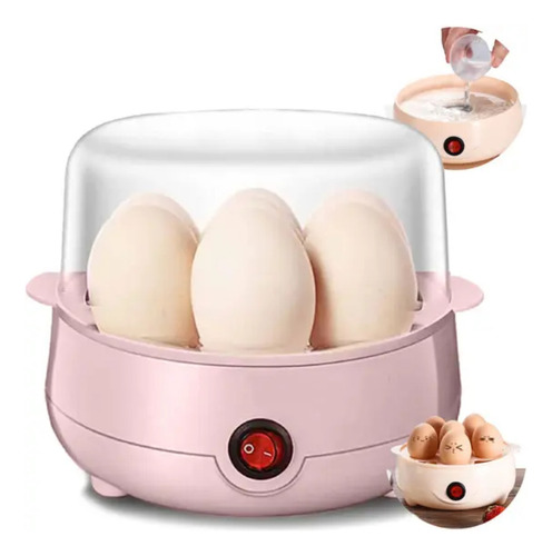 Cozedor Elétrico Ovos Multifuncional Vapor 1 Andar Excelente Cor Rosa 127v