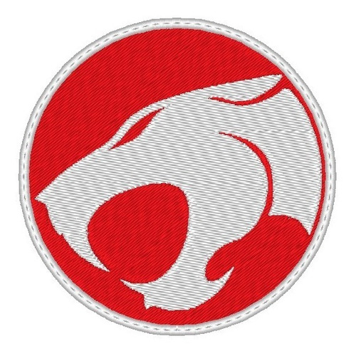 Parche Thundercats 100% Bordado Coser/planchar 9cm Blan/rojo