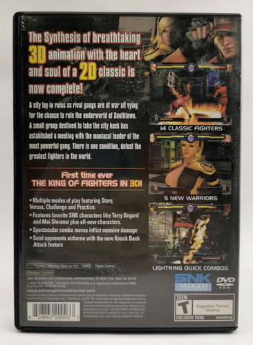 King Of Fighters The Maximum Impact Ps2 Kof * R G Gallery (Usado)