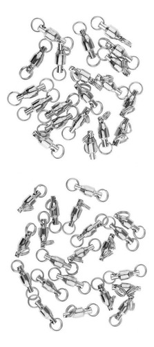 40pcs Partido Trolling Downriggers Swivels Accesorio Durable
