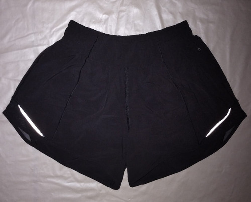 Short Corto Lululemon Dama Talla 4 Color Negro (Usado)