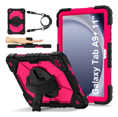 Para Samsung Galaxy Tab A9 Plus Sm Funda Con Correa De Mano