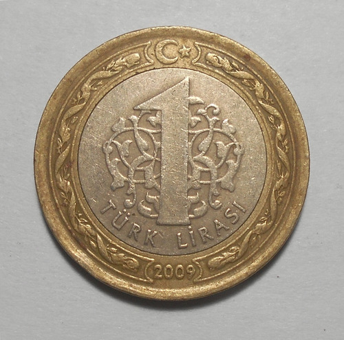 Turquia 1 Lira 2009 - Km#1244