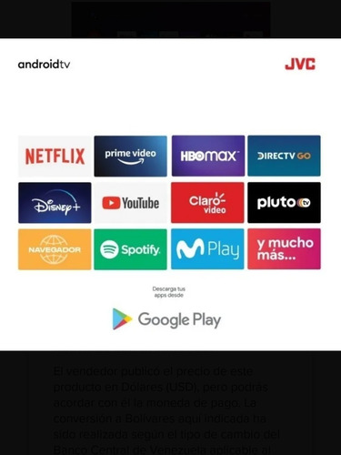 Imagen 6 de 6 de Smartv 32 Pulgadas Jvc
