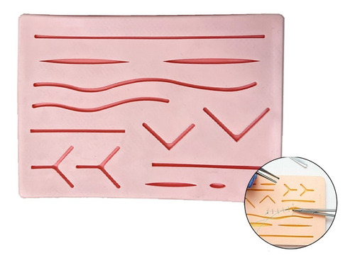 Pad Practica Sutura Gmd Almohadilla Entrenamiento Silicona