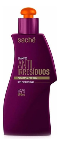 Sachê Profissional Shampoo Anti Residuos Limpeza Profunda