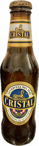 Botella Cristal Antigua Cerrada Coleccionable 225ml