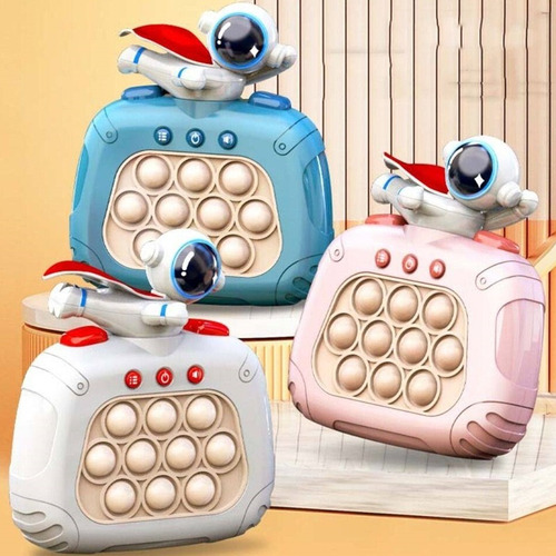Pop-it Mini Eletrônico Gamer Console Anti Stresse Astronauta Cor Astronauta Azul