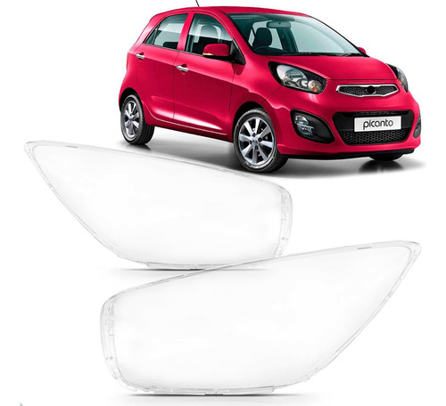 Par Lente Farol Dianteiro Para Kia Picanto 2012 Até 2017