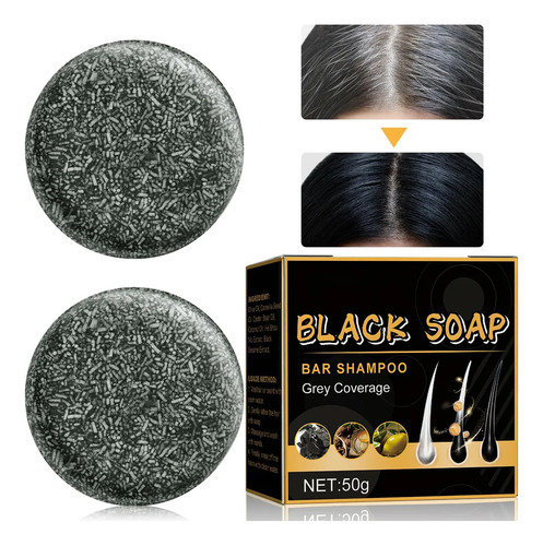 Jabón En Barra Para Cubrir Y Revertir Las Canas: Champú