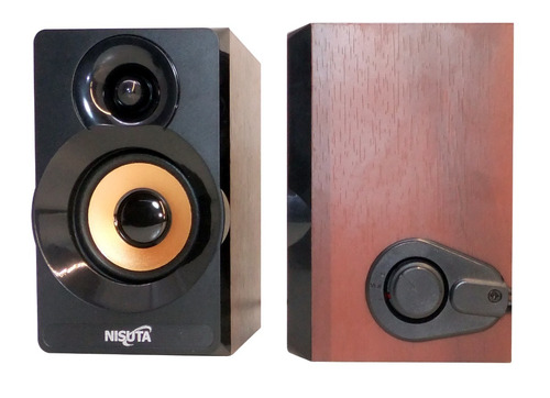 Imagen 3 de 7 de Parlantes Pc Multimedia Potentes 6w Estereo Usb Madera