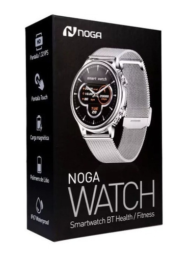 Imagen 5 de 6 de Smartwatch Reloj Inteligente Noga Ng-sw08 Metal Plateado Csi