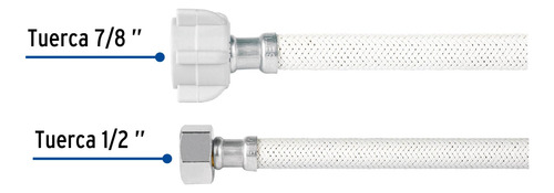 Manguera Para Wc Vinilo Blanco 1/2'' X 7/8'' Foset 49521