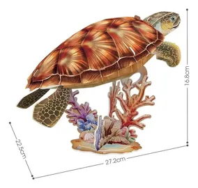 Puzzle 3d Nat Tortuga Marina Sea Turtle 31pzs Cubicfun M4e