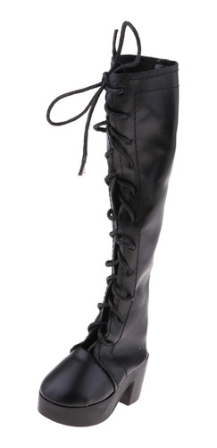 Imagen 1 de 6 de Zapatos De Muñeca De Moda Con Cordones Negros Para 1/3 Bjd