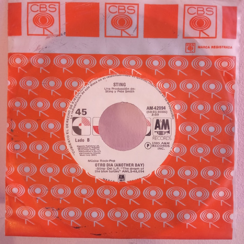 Sting If You Love Somebody Set Them Free Vinilo Ep 45 Rpm (Usado)