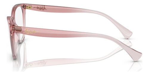 Armação Óculos De Grau Ralph Ralph Lauren Ra7135 6125 55 Cor Rosa Transparente Brilhante