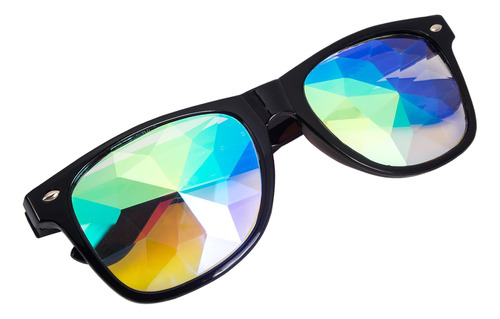 Gafas De Caleidoscopio - Rainbow Rave Prism Difraction Cryst