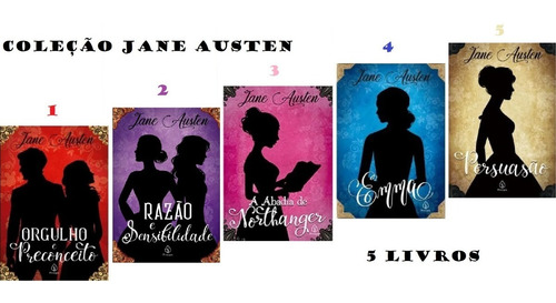 Coleção Romance De Época Jane Austen 5 Livros Novos