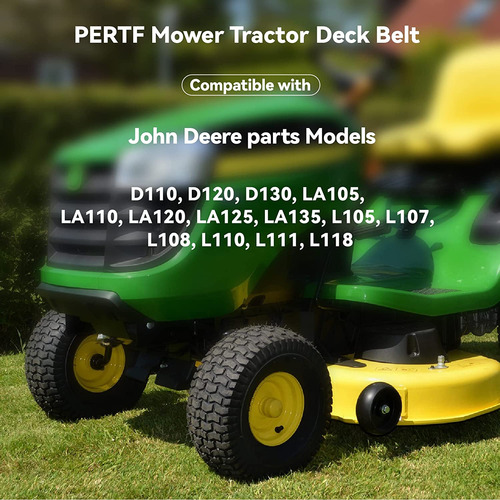 Pertf Mower Deck Belt For 42  Deck Replacement For John Deer