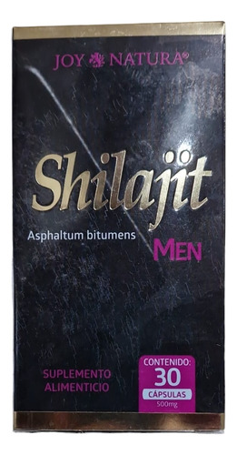 Shilajit Asphaltum Bitumens Men Con 30 Capsulas Joy Natura