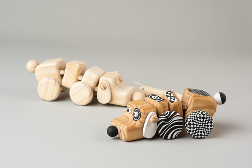 Imagem 5 de 6 de Cachorro De Puxar Em Madeira - Olly Toys