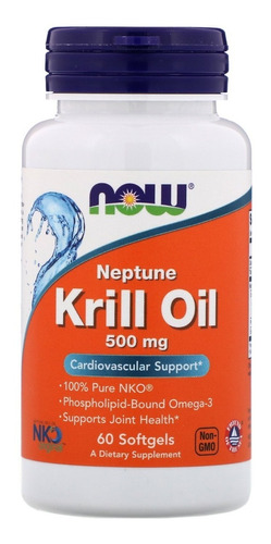 Óleo De Krill 500mg 60 Cápsulas Omega-3, Neptune Epa Dha