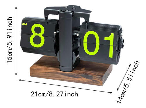 Reloj Con Tapa Automática, Reloj Abatible Hacia Negro