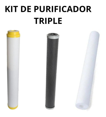 Kit Repuesto Filtros Triple Entrada Al Hogar