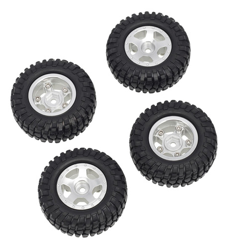 4x Rc Rock Crawler Ruedas Y Neumáticos De Goma Para Axial