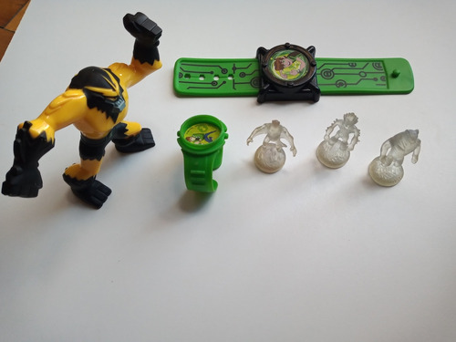 Lote Ben 10 Reloj X 2 Y Muñeco Shocksquatch