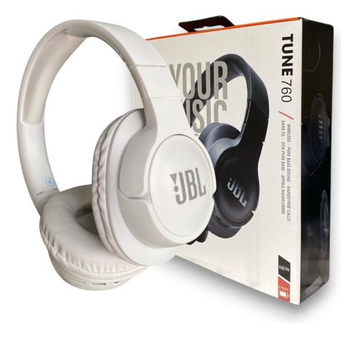 Fone Sem Fio Bluetooth Jbl Tune 760 Premium Cor Branco