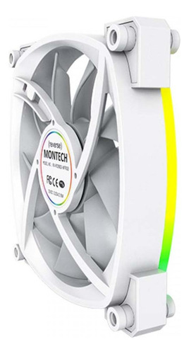 Cooler Para Gabinete Montech Rx120 Pwm, 120mm, Reverso White