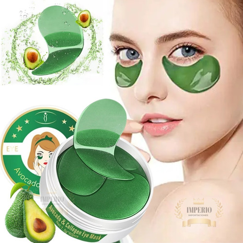 60 Parches Mascarillas Ojeras Palta Y Colágeno Hidratante 