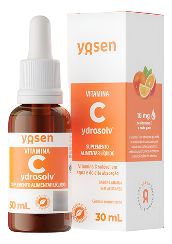 Vitamina C Líquida Ydrosolv® 30ml Yosen Sabor Lar Lipossomal