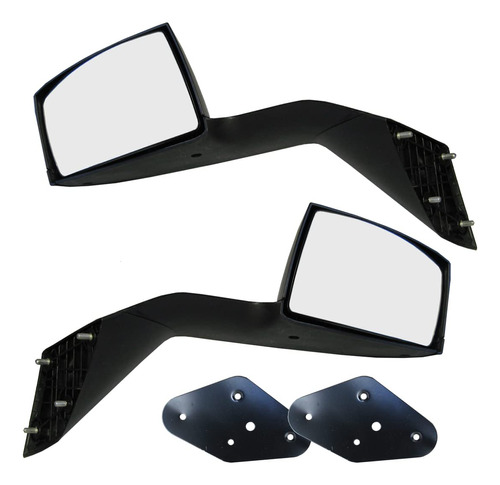 Espejo Retrovisor Cromado Para Lado Conductor Pasajero Kits