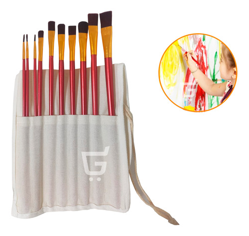 Kit Profesional De Pinceles Para Artistas: 10 Piezas En Tula