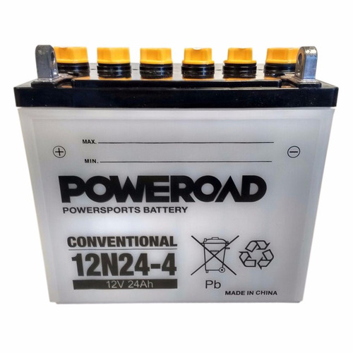 Imagen 1 de 1 de Bateria Poweroad Moto 12n24-4 12v  Vzh Srl