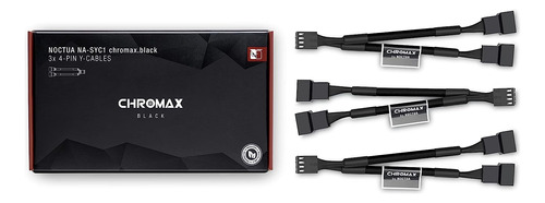 Na-syc1 Chromax.black, Cables Y De 4 Pines Para Ventiladores