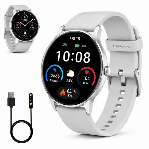 Smartwatch Inteligente Relógio Eletromind Bluetooth Chamadas Ip68...