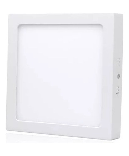 Foco Panel Plafón Led 24w Sobrepuesto Cuadrado Luz Frío