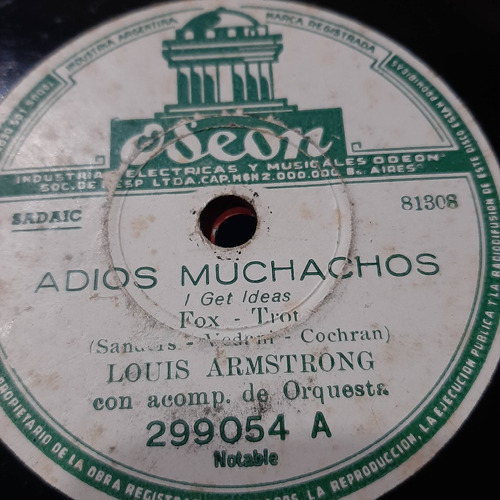 Pasta Louis Armstrong Odeon C333