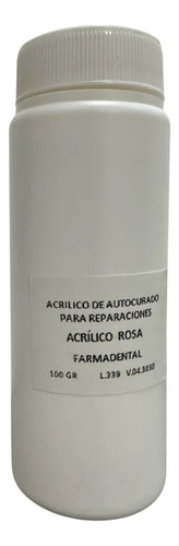 Acrilico De Autocurado Rosa 100gr Farmadental Dental