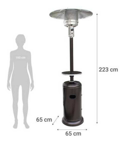 Imagen 6 de 6 de Estufa De Patio O Terraza Exterior / Calefacción A Gas