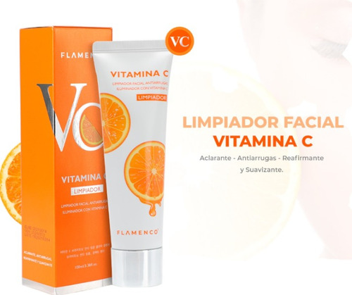 Limpiador Facial Aclarante Iluminador Antiarrugas Vitamina C