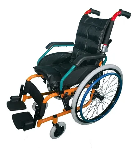 Silla De Ruedas Pediatrica En Aluminio Multicolor Tme980la35