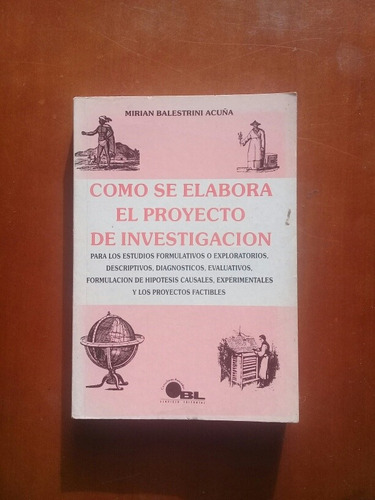 Libro Cómo Se Elabora El Proyecto De Investigación Tesis