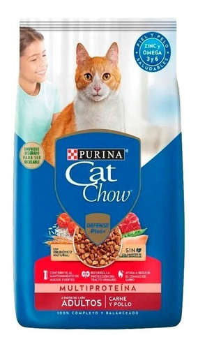 Cat Chow Adulto Carne Pollo Sin Colorante X 8 Kg